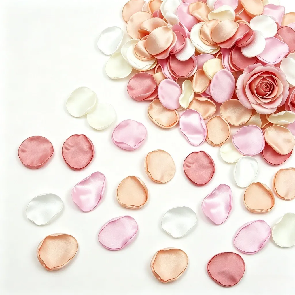 Artificial Rose Petals Fake Flower Petals For Wedding Party Decoration DIY Crafts Romantic Table Scatter