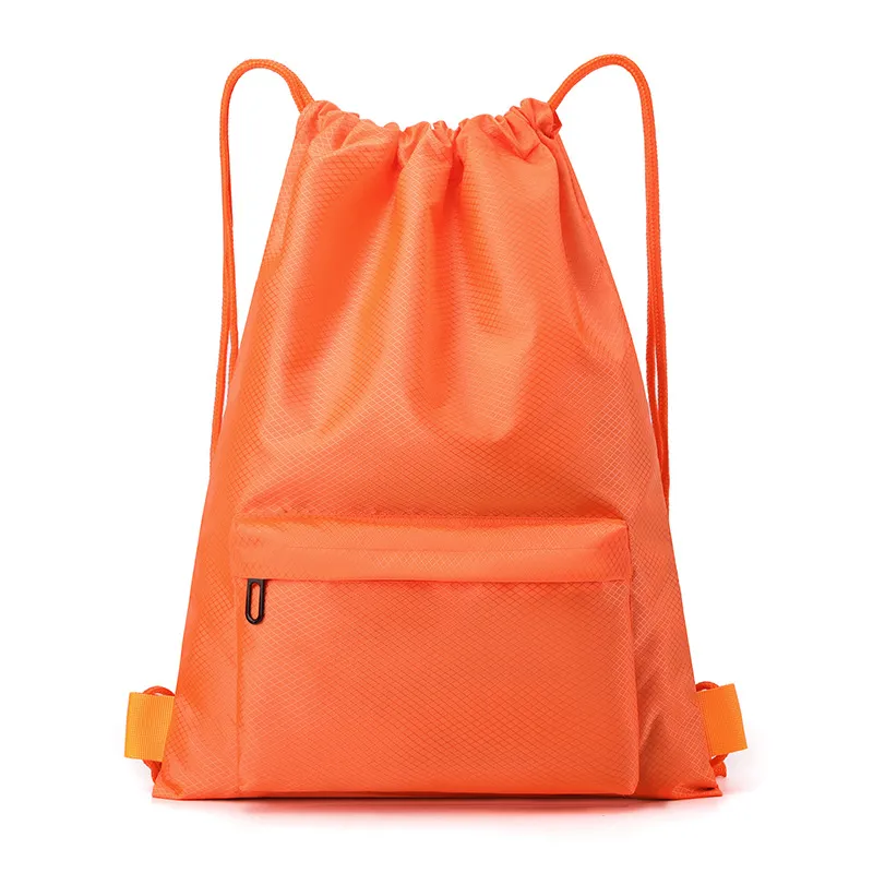 Leichter Wasserdichter Kordelzug Rucksack Lässige Reise Sport Fitness Tagesrucksack