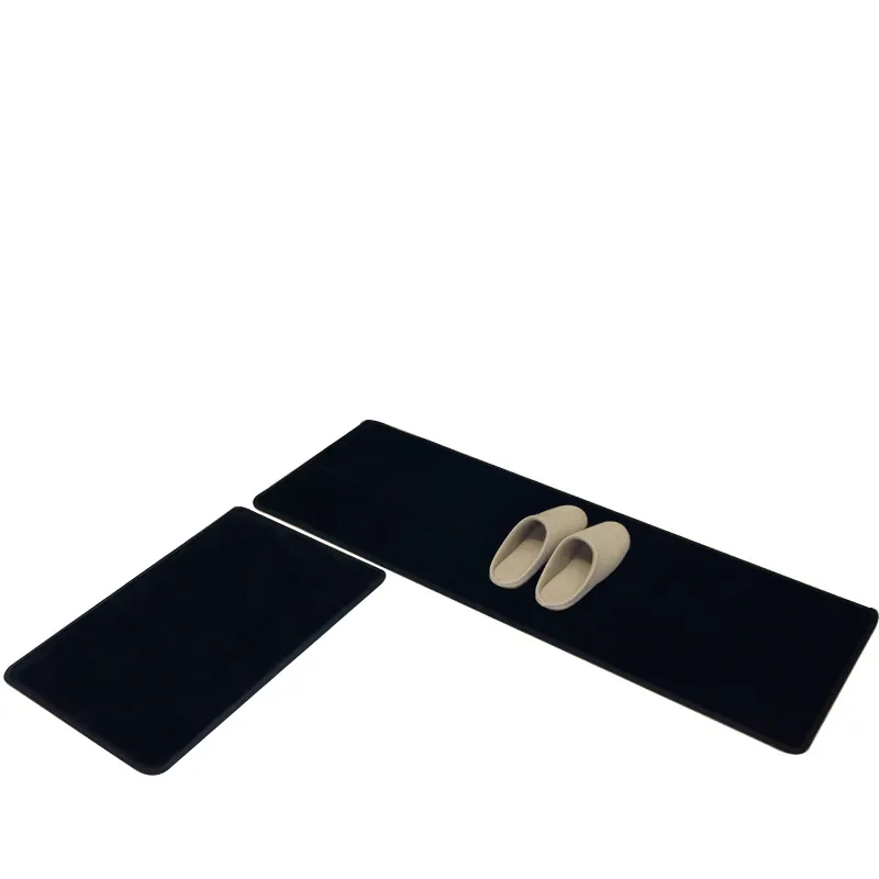 Modern Minimalist Solid Color Absorbent Kitchen Floor Mat Non Slip Entryway Rug Home Decor