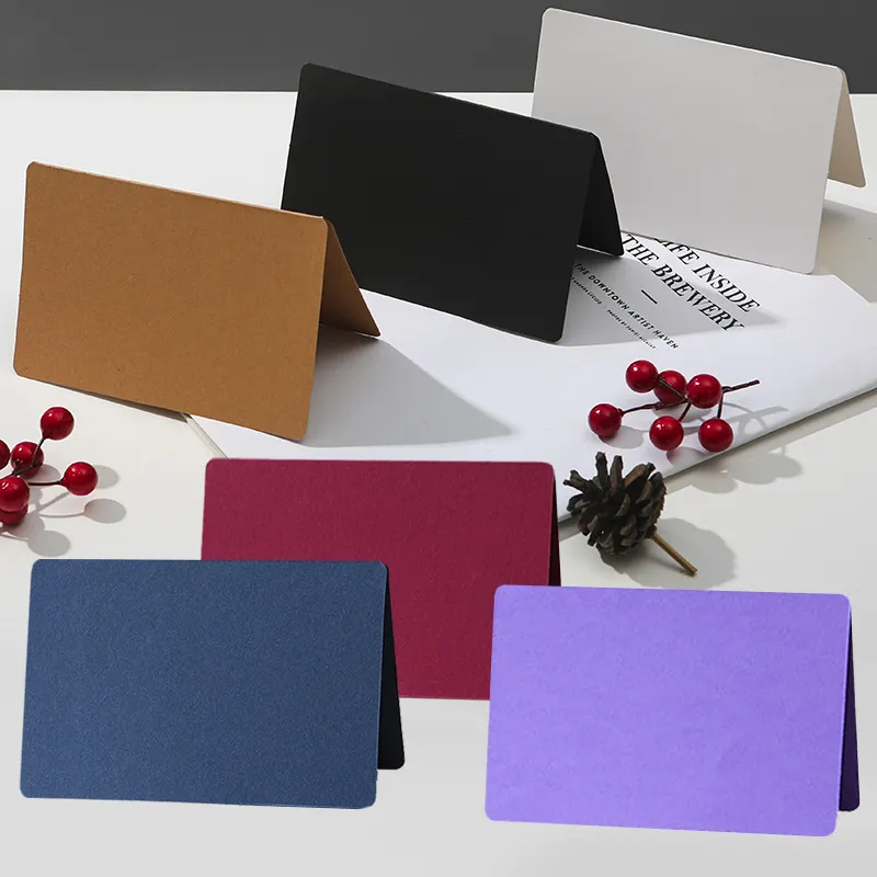 Blank Folded Cardstock Heavyweight Blank Greeting Cards DIY Hand Painted Graffiti Word Cards Gift Cards