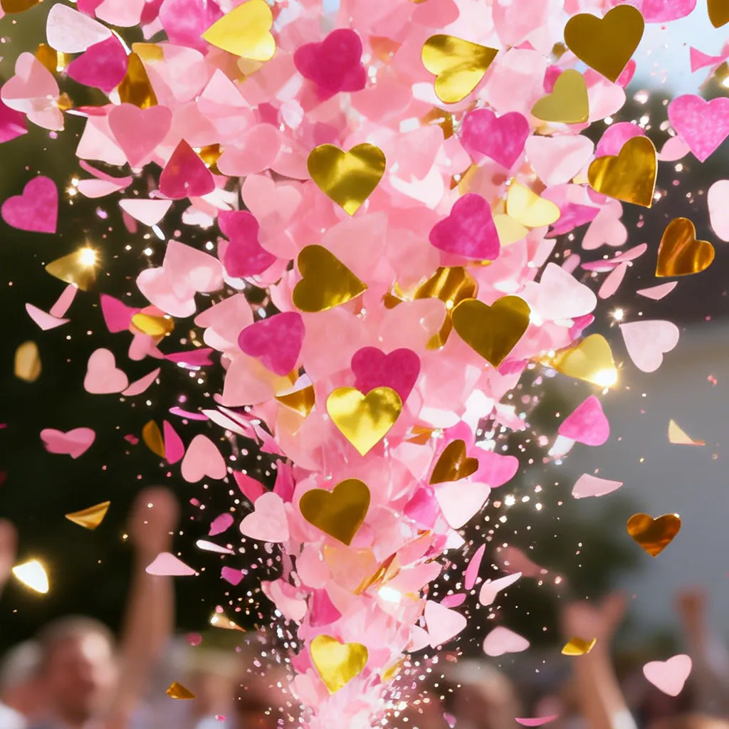 Valentine Day Heart Confetti Paper Petals Wedding Party Table Scatter DIY Gift Packing Decoration Supplies