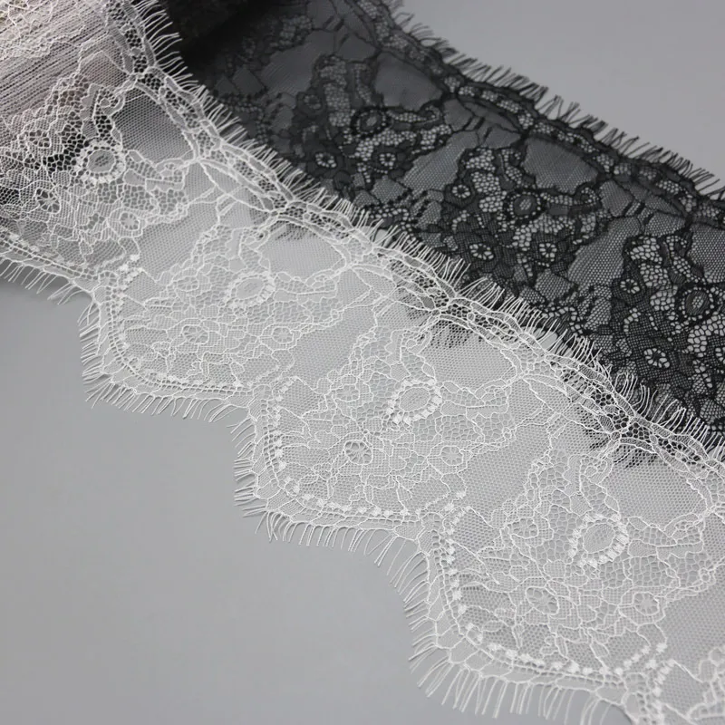 White And Black Lace Trim Ribbon Decorative Fabric For Sewing Garment Wedding Gift Wrapping DIY Craft