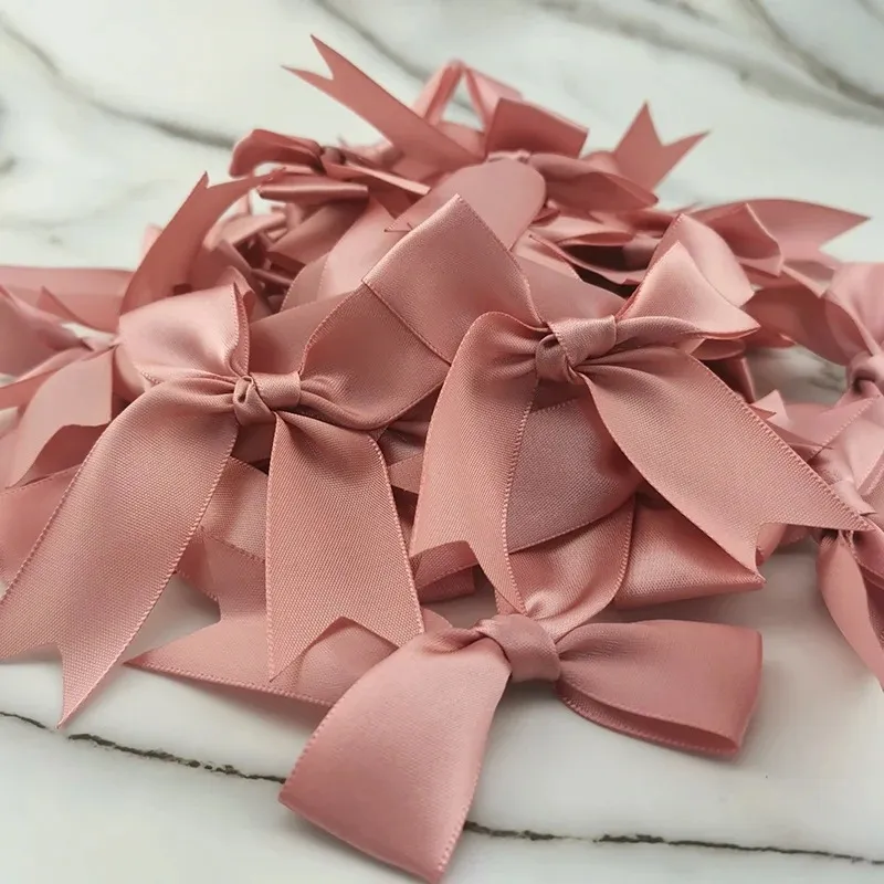 Polyester Ribbon Bows Swallowtail Bowknot For DIY Hair Accessories Wedding Party Decoration Craft Supplies