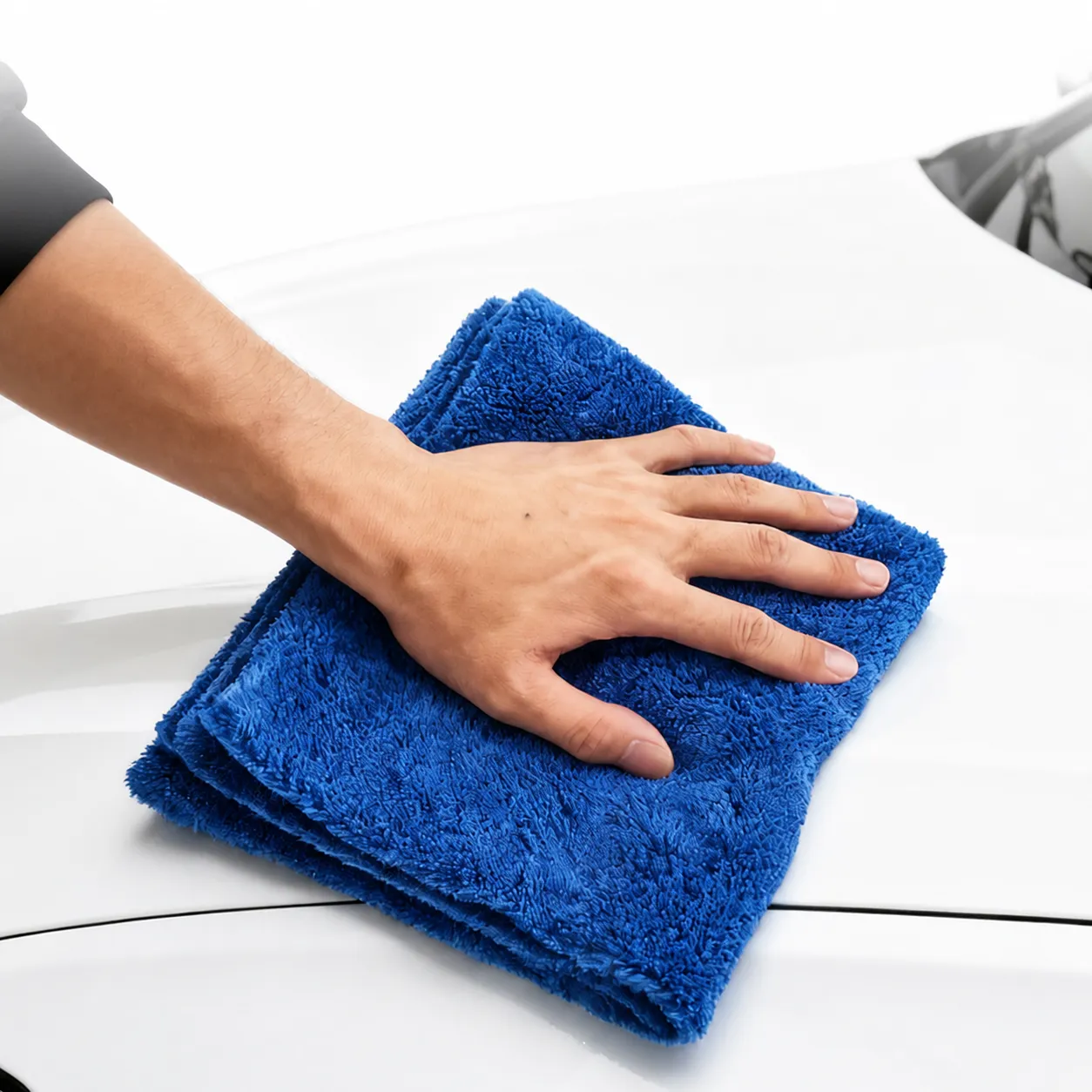 Mikrofaser Autowaschhandtuch Korallenfleece Ultraschall Hitzeschnitt Kante Reinigungstuch Für Autopflege Und Haushaltsreinigung