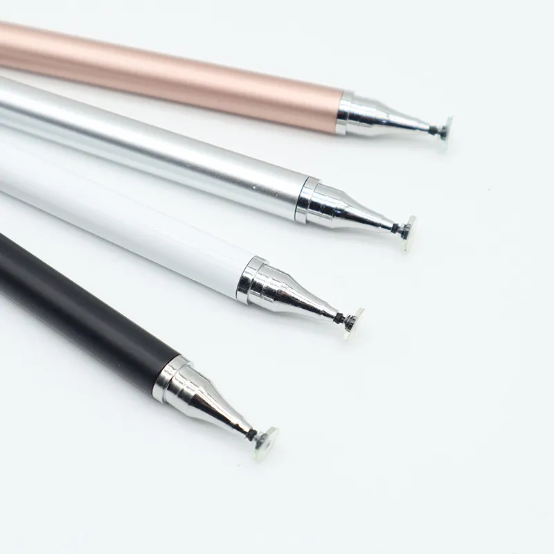 Lápiz Capacitivo Universal de Doble Cabezal Disco Punta Fina Para Teléfono Inteligente Tableta Dibujo Edición