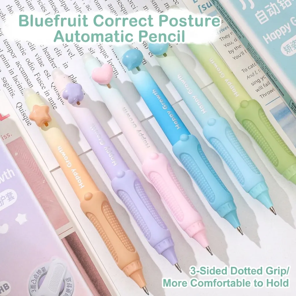 Cute Plastic Mechanical Pencil With Ergonomic Soft Silicone Grip For Student Stationery School Office Writing Supplies