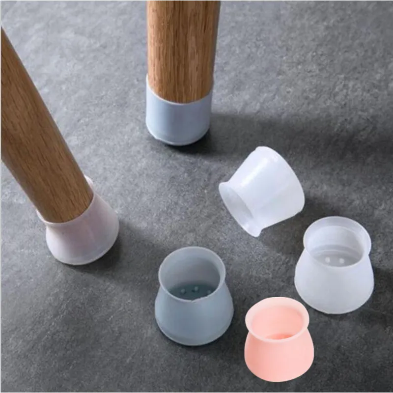 Coprigambe per Sedie in Silicone Protezioni per Pavimenti per Mobili Antiscivolo Riduzione del Rumore Cuscinetti per Mobili in Silicone Ispessito