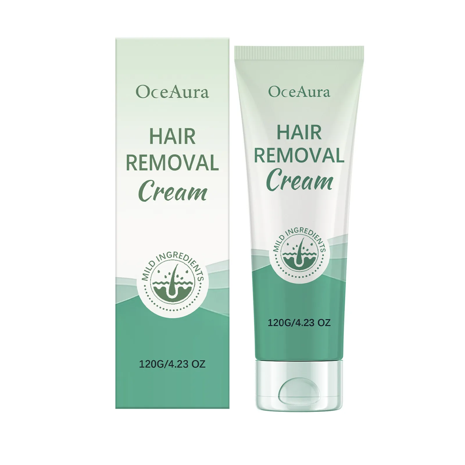 OceAura Crème Épilatoire Hydratante Formule Douce pour Lisser la Peau du Corps pour Femmes et Hommes Soins Personnels