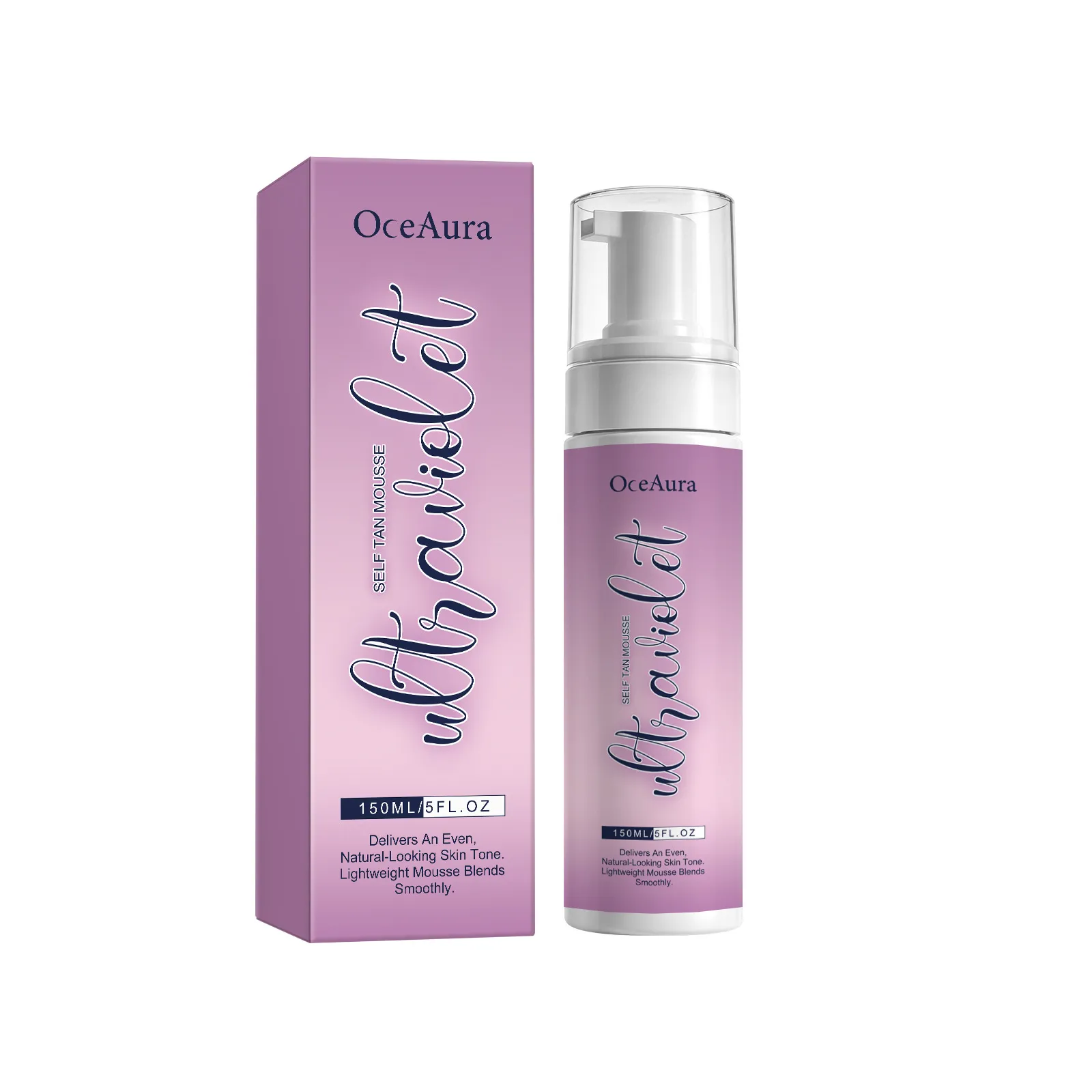 OCEAURA Ultraviolet Selbstbräuner Mousse Körper Natürliche Bronze Haut Selbstbräunende Mousse Feuchtigkeitsspendende Körperpflege Damen