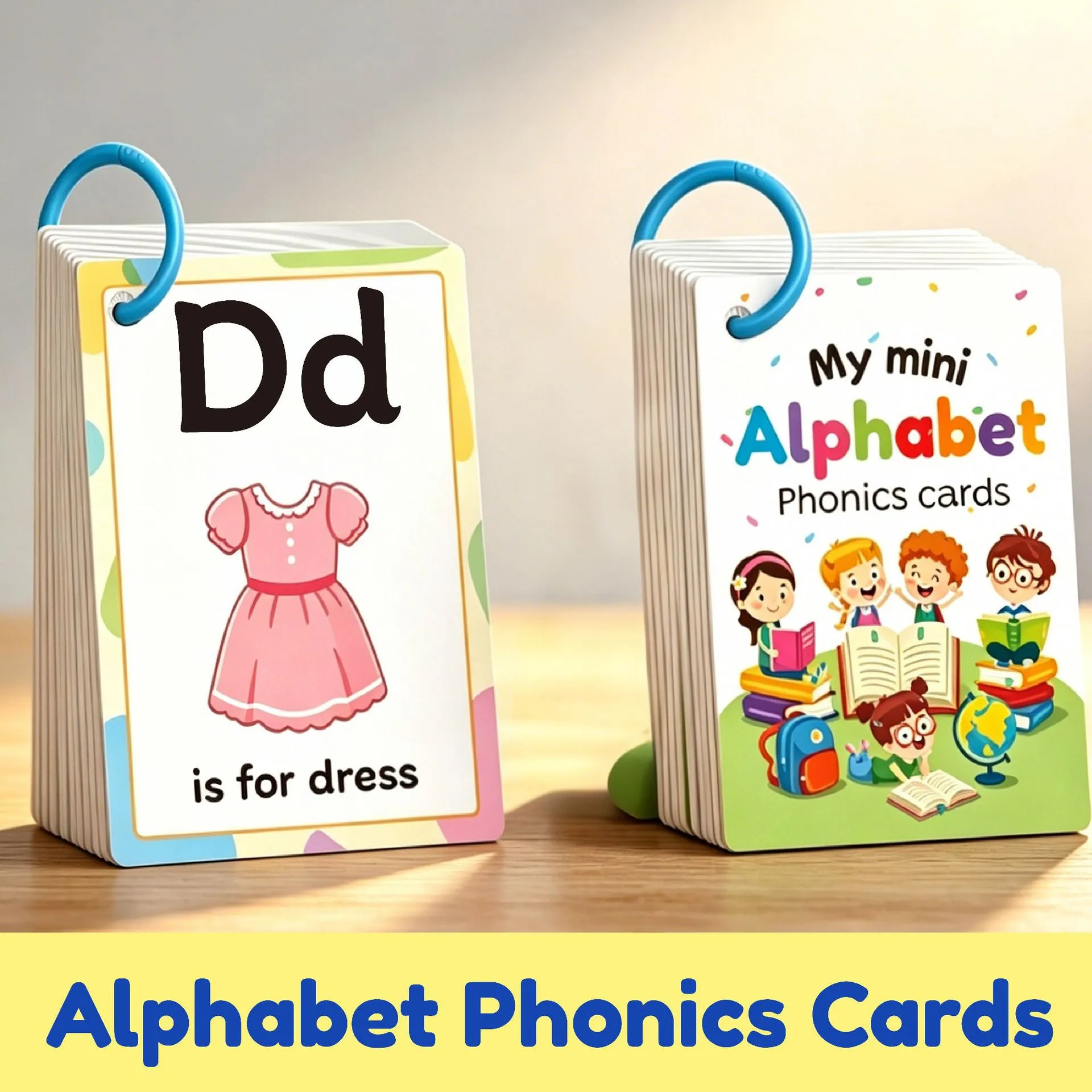 Alphabet Phonics Lernkarten Für Kleinkinder Englisch Lernen Kognitive Karten Mit Ring Vorschule Pädagogisches Doppelseitiges Brief Erkennungs Spielzeug