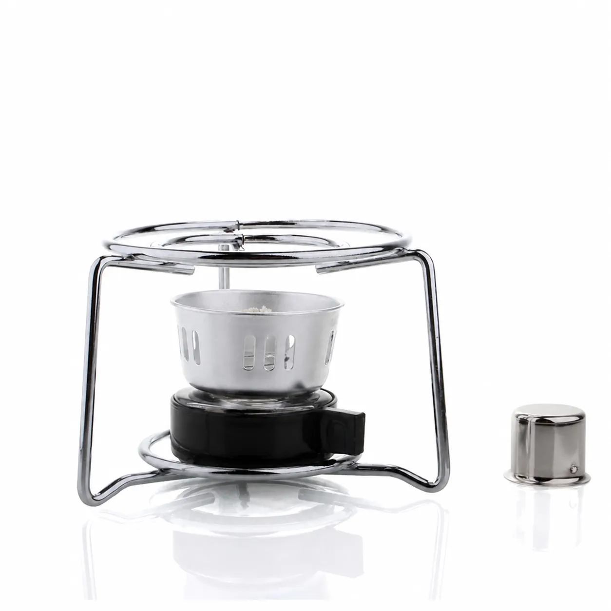 Glass Alcohol Lamp With Metal Stove Rack Siphon Coffee Maker Heating Burner Stand Kitchen Coffee Heating Tool