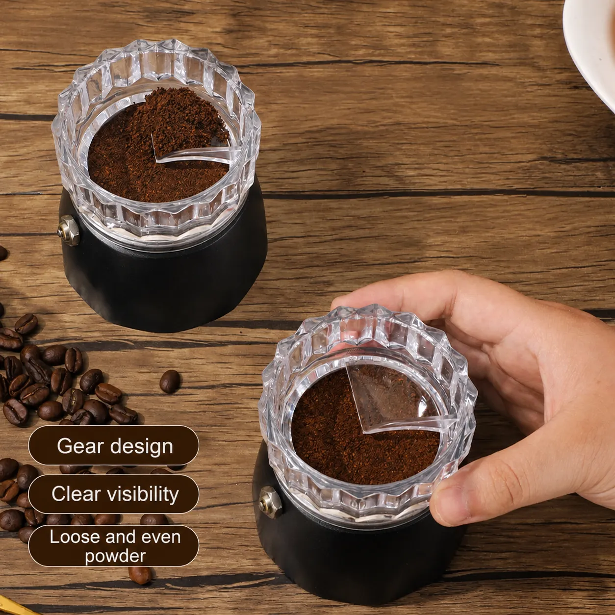Mokka Kanne Pulververteiler Stern Form Kaffee Dosierring Auslaufsicher Trichter Espresso Zubehör