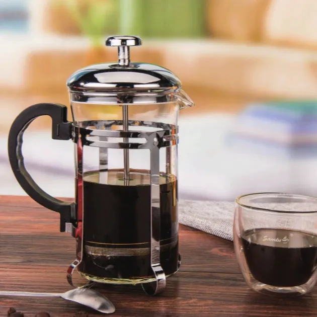Hittebestendig Glas Franse Pers Koffiezetapparaat Zwanenhals Koffiepot Met Roestvrij Stalen Filter Voor Thuis Kantoor Keuken