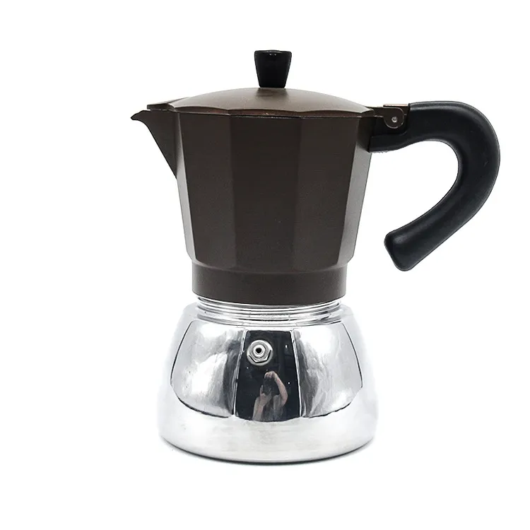 Cafetière Moka Classique Italienne en Acier Inoxydable et Aluminium pour Cuisine à Domicile
