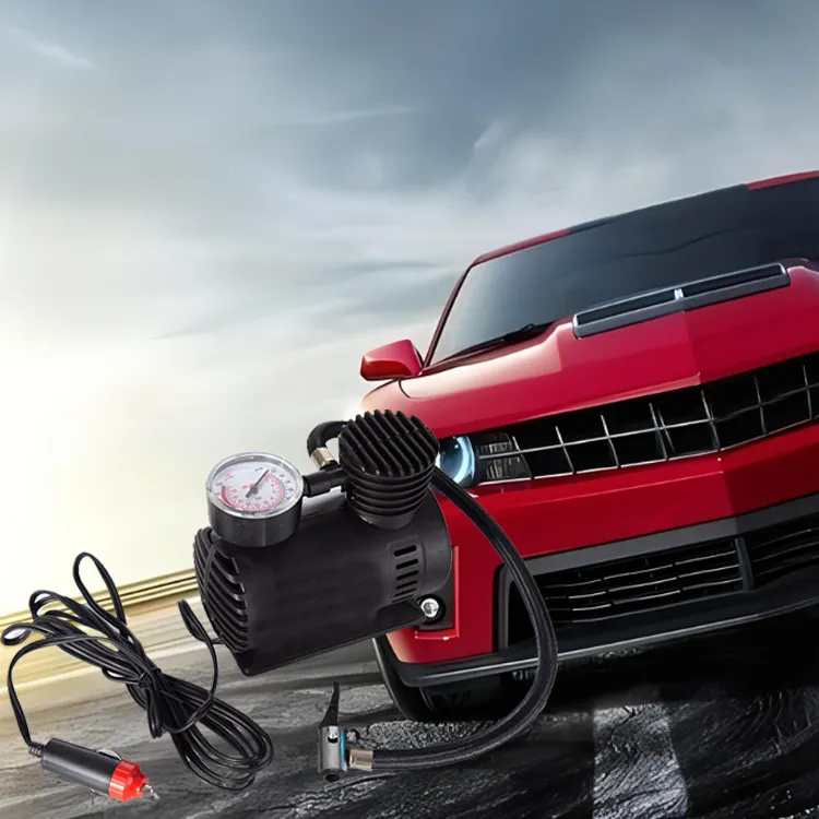 Tragbarer 12V Auto Luftkompressor Elektrische Reifenpumpe Für Fahrzeug Notfall Digitale Druckanzeige Autozubehör