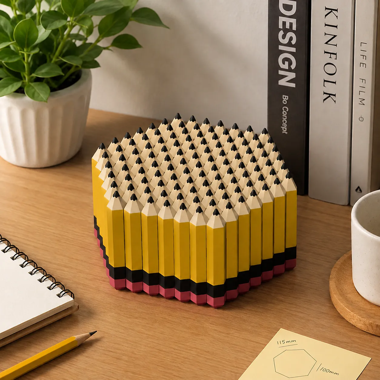 Pencil Honeycomb Fidget Toy 3D Printed PLA Stress Relief Desk Ornament Office Decompression Toy Creative Gift