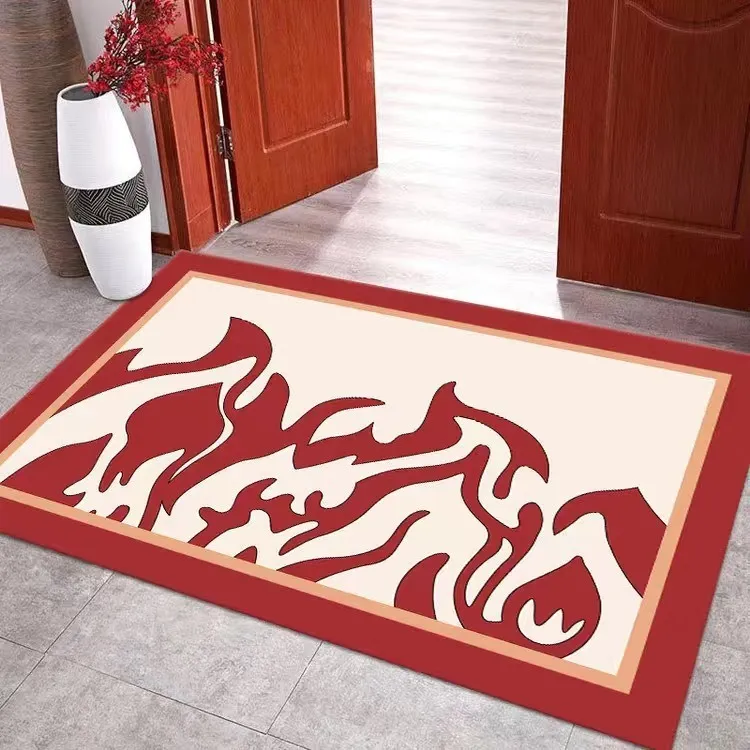 Tappetino in Terra Diatomacea Moderno Tappeto Ingresso Antiscivolo Assorbente per Corridoio Cucina Bagno Soggiorno