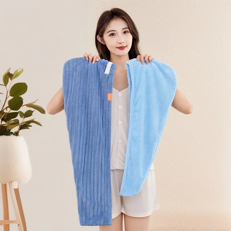 Bonnet de Séchage en Polaire Corail Épaissie Doux Absorbant Séchage Rapide Tour de Tête pour Femmes Soin Quotidien