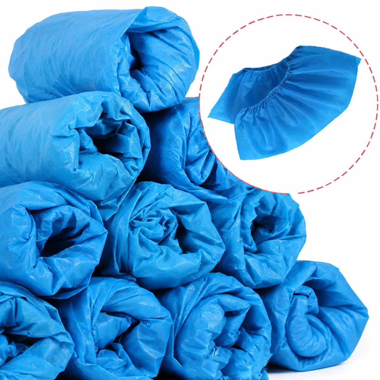 Copriscarpe Monouso Impermeabili in Plastica PE Ispessita Antipolvere per Pulizia Domestica Giorni di Pioggia