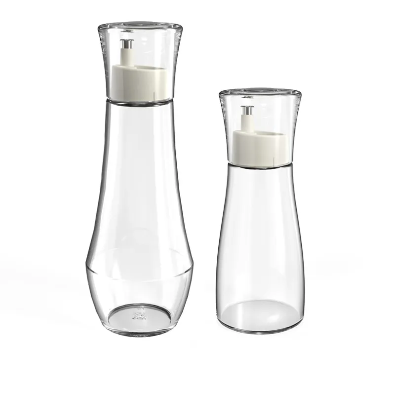Klares Glas Ölspender Flasche Mit 304 Edelstahl Ausgießer Staubdichter Deckel Essig Sojasauce Flasche Küche Cruet