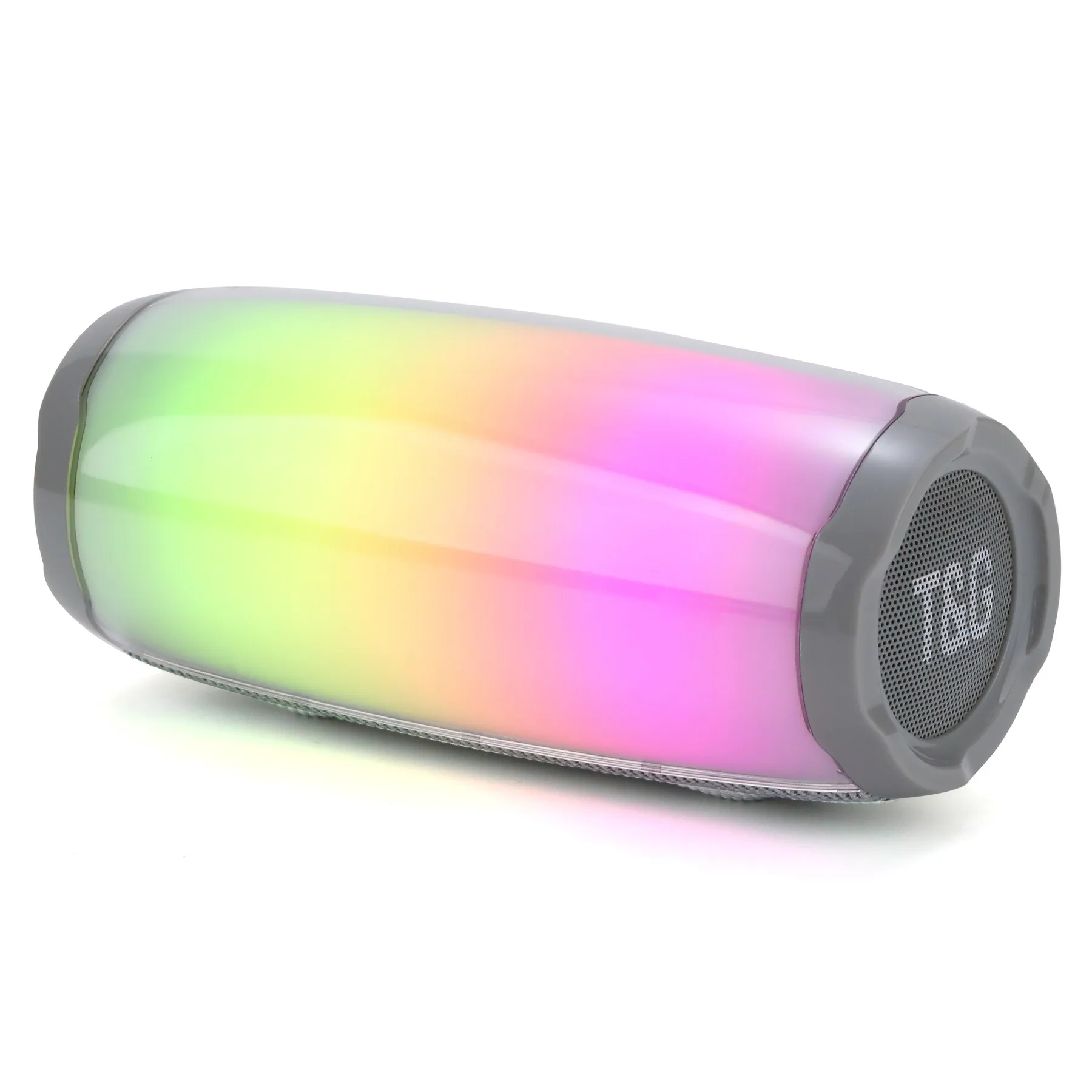 Haut-Parleur Bluetooth Sans Fil Portable Extérieur Avec Lumières LED Colorées Pulsées Étanche Son De Basse Stéréo Subwoofer