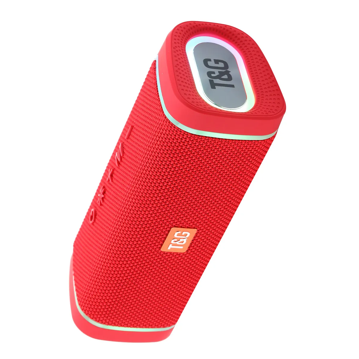 Tragbarer Kabelloser Bluetooth Lautsprecher Outdoor Stoff Soundbox Mit RGB LED Licht Freisprecheinrichtung Tiefer Bass Stereo