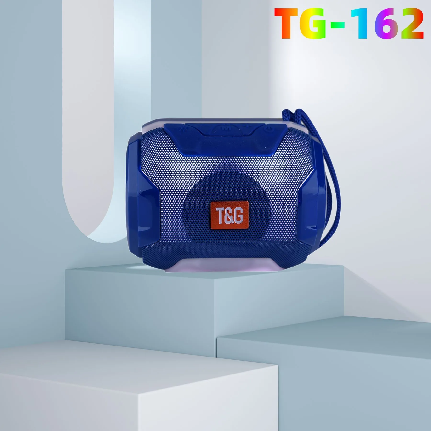 Haut-Parleur Bluetooth Portable Subwoofer Extérieur Sans Fil Avec Lumières LED Colorées Carte TF Appel Mains Libres Mini Enceinte