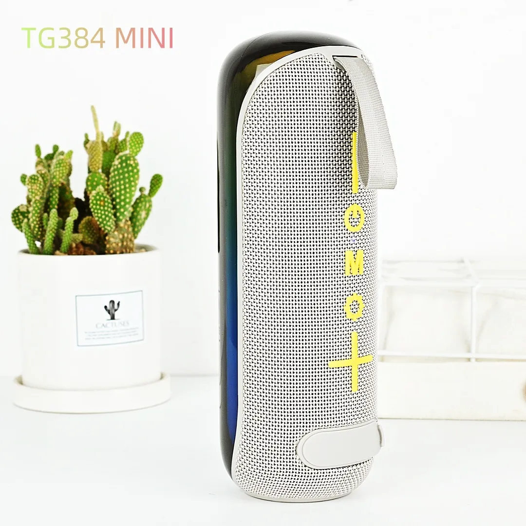 Haut-parleur Bluetooth Sans Fil Portable Mini Colonne Stéréo Extérieure Avec Lumières Led Colorées Et Interconnexion Tws
