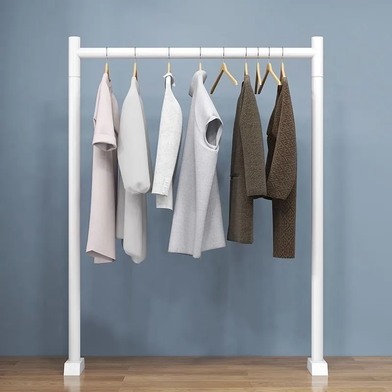 Minimalist Metal Garment Rack Narrow Floor Standing Coat Rack Small Space Storage Organizer For Bedroom Balcony Home