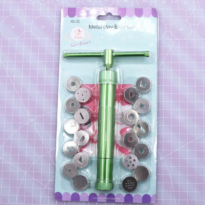 Metal Rotary Clay Extruder Soft Pottery DIY Craft Tool With Various Shaping Discs Modeling Accessories