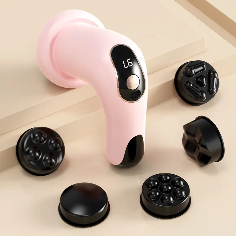 Appareil de Massage Corporel Électrique Machine Amincissante Portable Rechargeable Sans Fil Réduction de Graisse Dispositif de Grattage