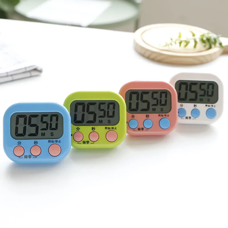 Digital Kitchen Timer Countdown Clock Magnetic Loud Alarm Clock For Baking Cooking Office Kitchen Gadgets