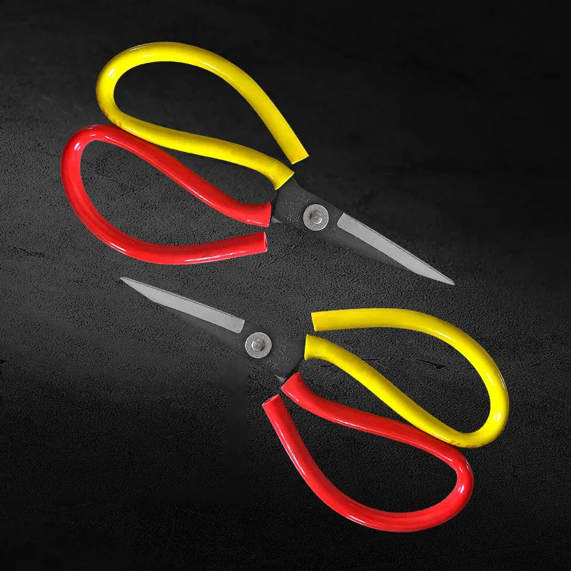 Heavy Duty Industrial Tailor Scissors Carbon Steel Fabric Cutting Scissors Professional Multipurpose Household Scissors With Non Slip Handles
