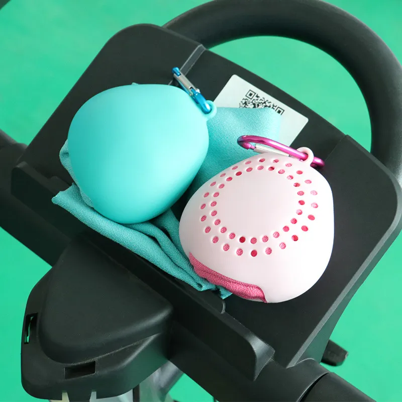 Asciugamano Sportivo in Microfibra Portatile Asciugamano da Fitness ad Asciugatura Rapida Con Custodia in Silicone Moschettone