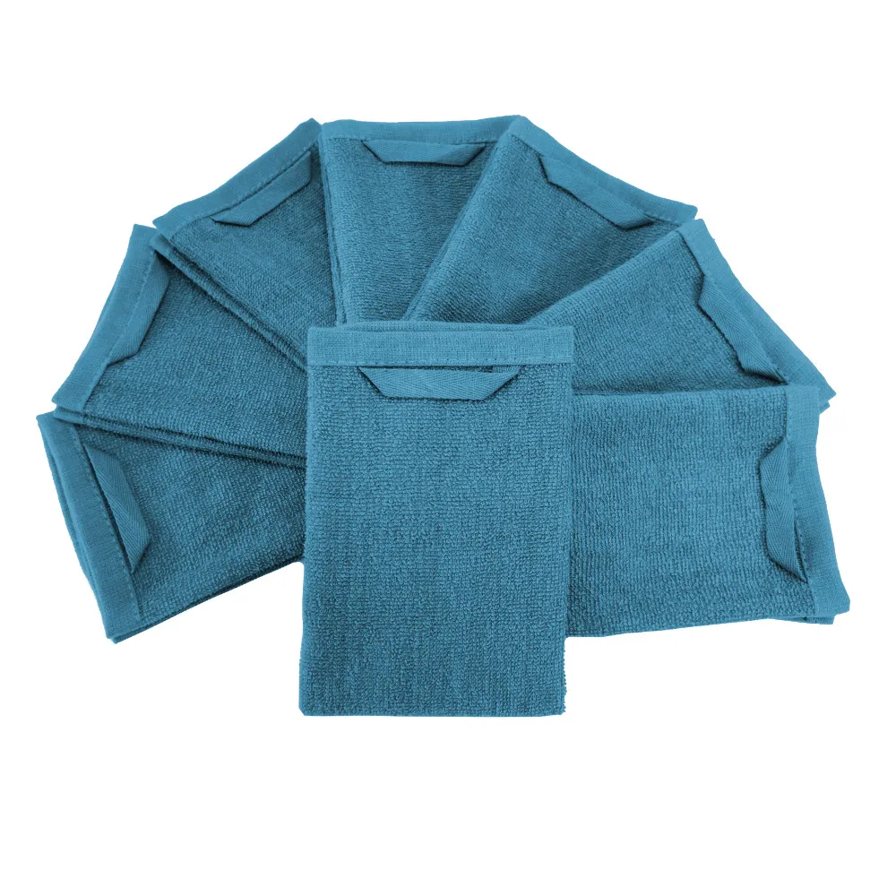 Set di Asciugapiatti in Cotone 100% Trama a Nido d'Ape Strofinaccio Assorbente a Quadri con Asola per Appendere per Casa Ristorante