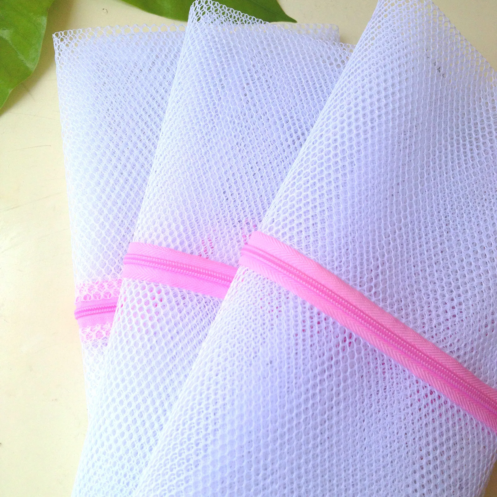 Thickened Mesh Laundry Bag Set Fine And Coarse Mesh Washing Bag With Zipper For Delicates Bra Underwear Home Laundry Protection