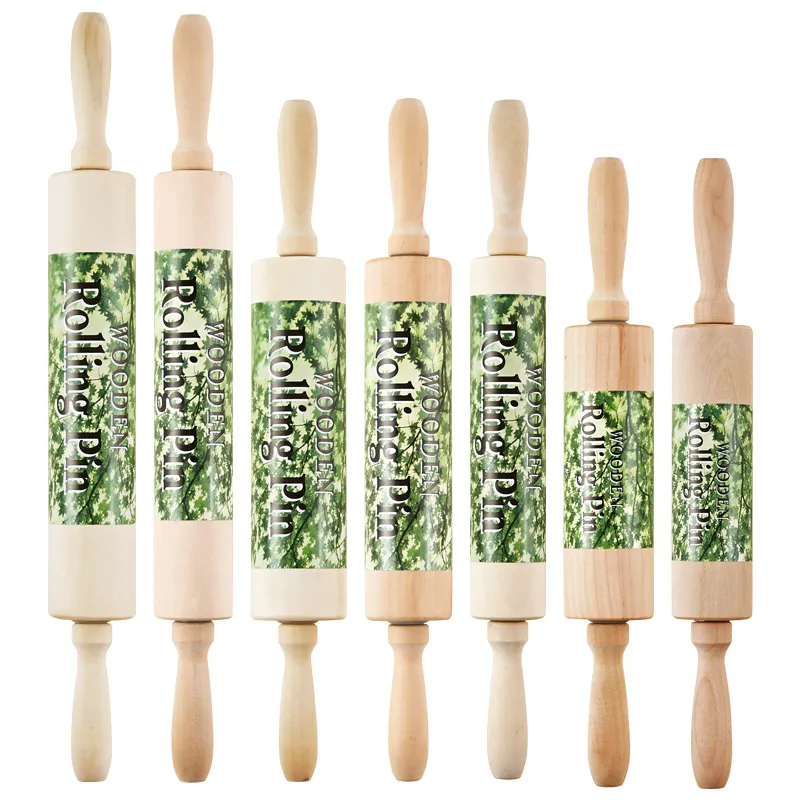 Wooden Pottery Clay Rolling Pin Solid Wood Roller Smoothing Shaping Tool Art Craft Modeling Sculpting Stick