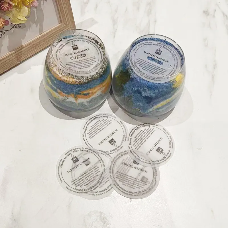 Aromatherapy Candle Dust Cover Paper Lid Jar Sealing Sticker DIY Candle Making Material Simple European Style Home Decor