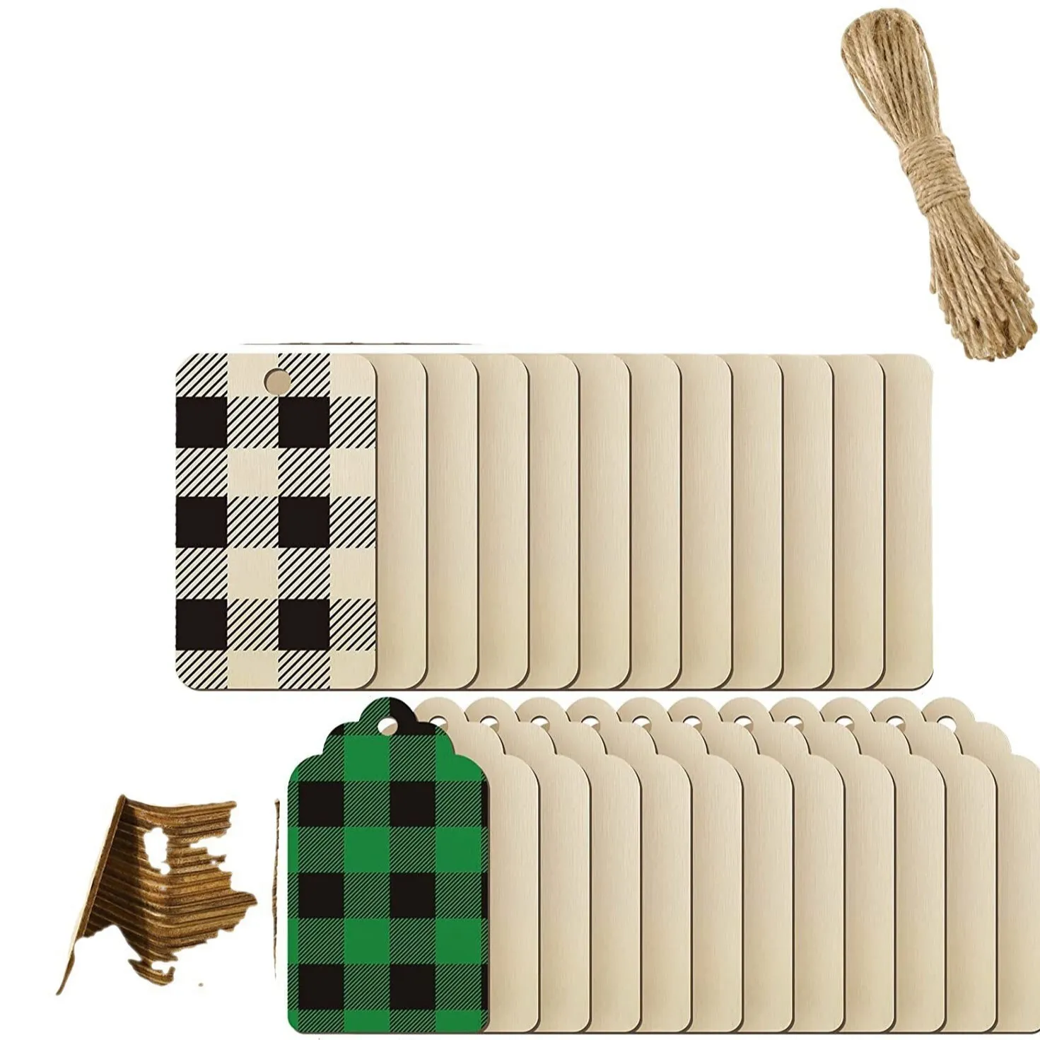 Bois Naturel Formes De Découpes Vides En Bois Non Finies Avec Des Trous Et De La Corde De Chanvre Pour Bricolage Mariage Décoration Maison