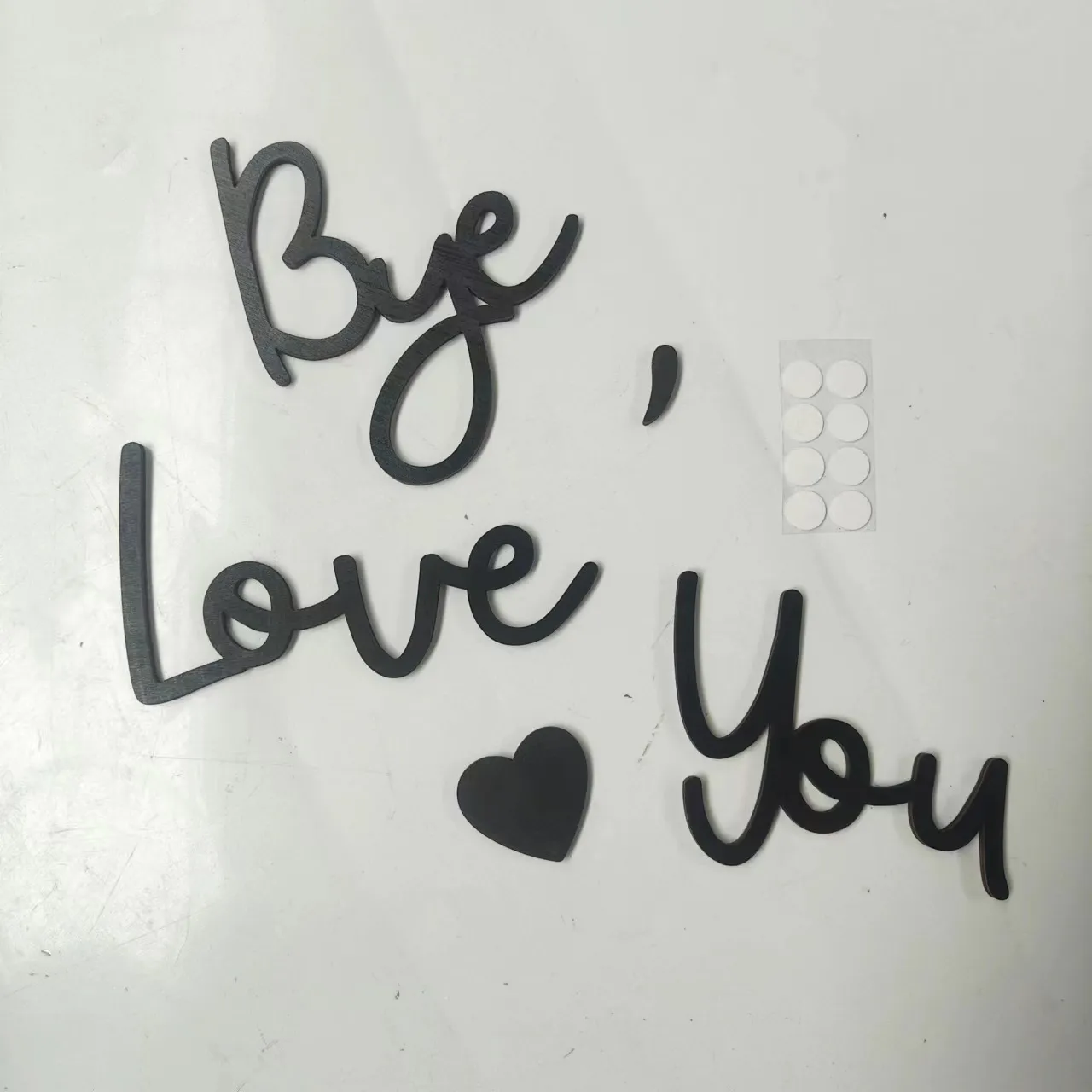 Adornos de Mesa Creativos de Letras Inglés de Madera Boj Manualidades DIY San Valentín Decoración de Fiesta