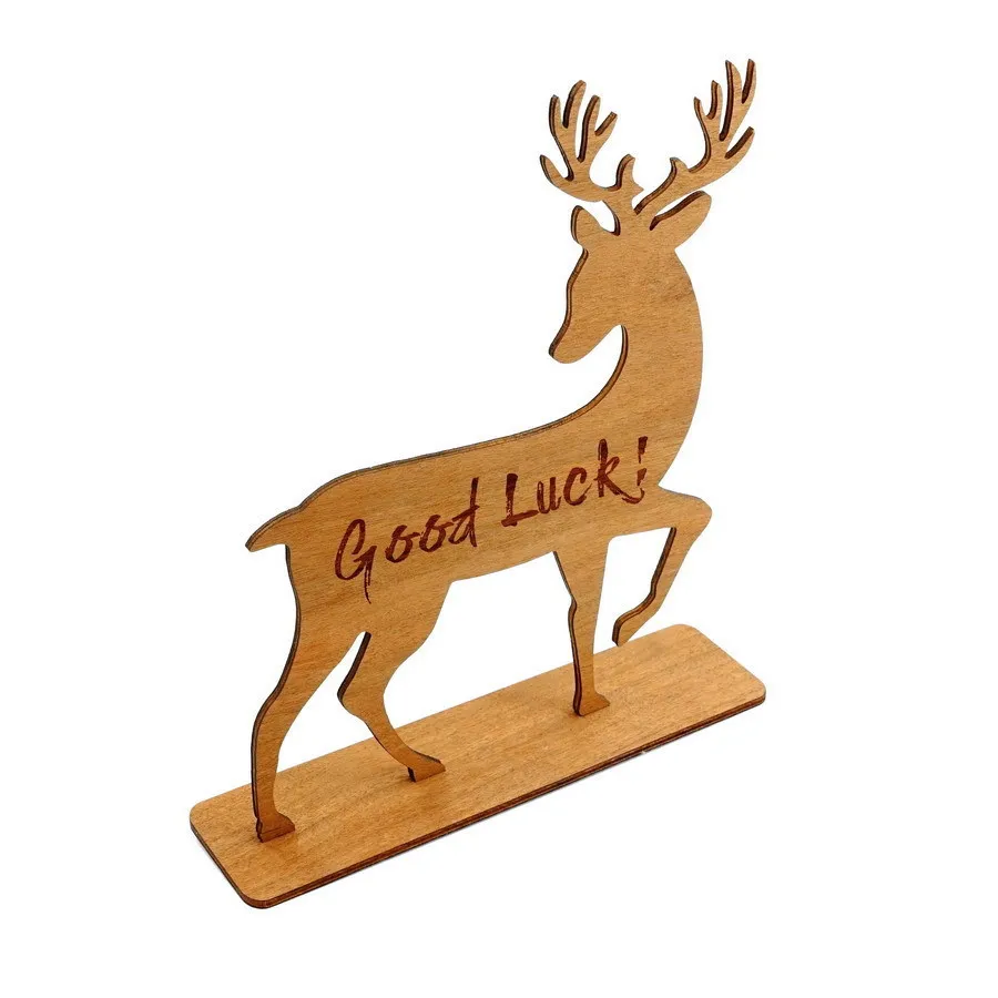 Wooden Tabletop Decoration Laser Cut Hollow Engraved Welcome Home Love Mr And Mrs Sign With Stand Home Decor