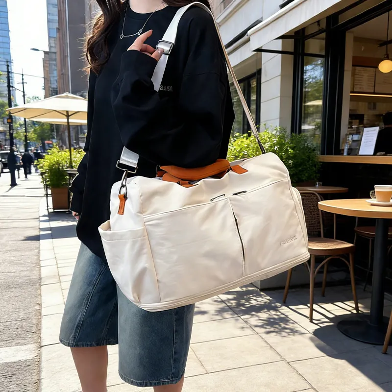 Grote Capaciteit Reistas Duffel Bag Oxford Stof Waterdicht Casual Bagage Tas Lichtgewicht Sporttas Voor Vrouwen Mannen