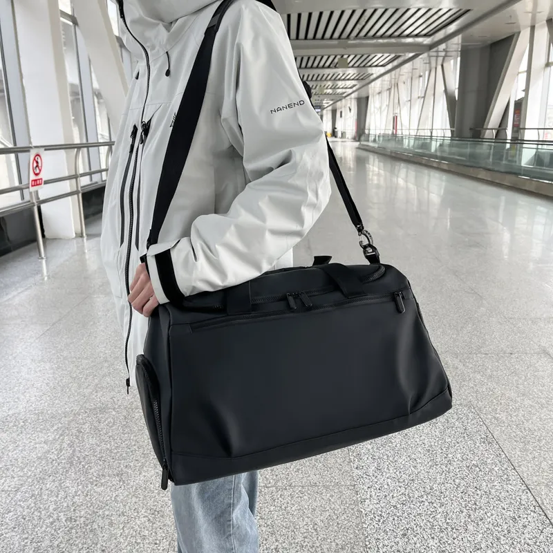 Grand Sac de Voyage Capacité Imperméable Weekender Sac de Sport Fitness Séparation Sec Humide Duffel Bagage Pour Hommes