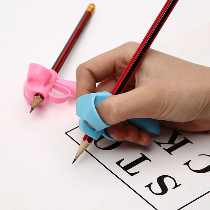 Ergonomischer Silikon Fünffinger Stiftgriff Schreibhaltung Korrektor Trainingswerkzeug Für Kinder Schüler Schulpapeterie