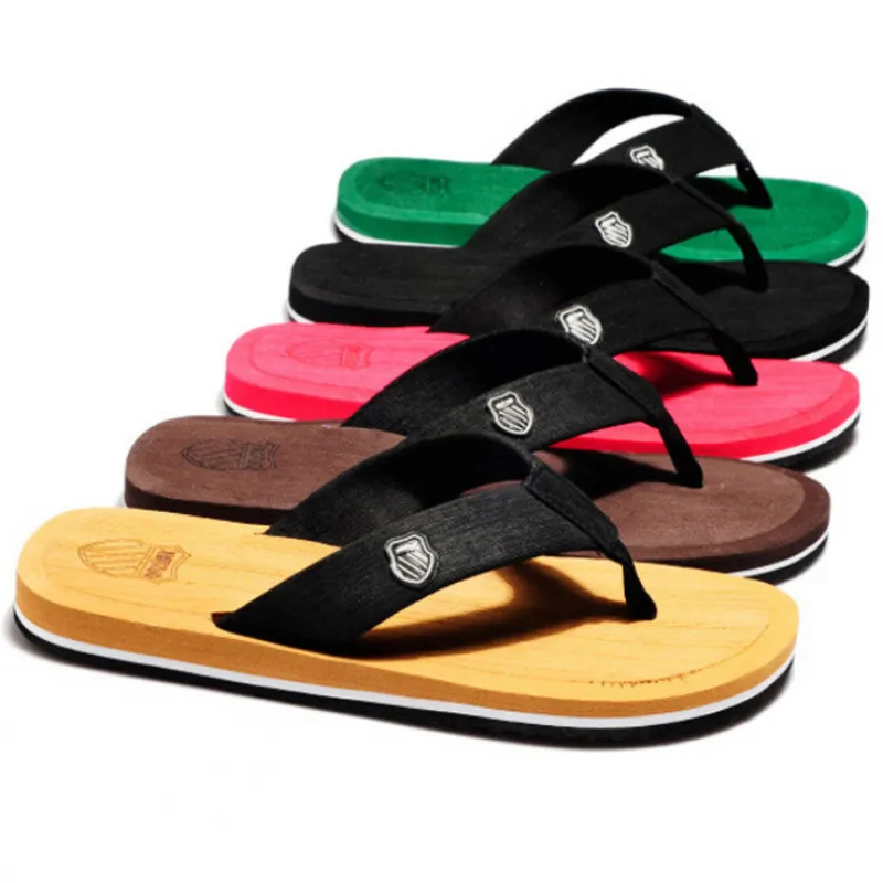 Herren Sommer Casual Rutschfest Zehentrenner EVA Strand Sandalen Offene Zehe Slip On Pantoletten