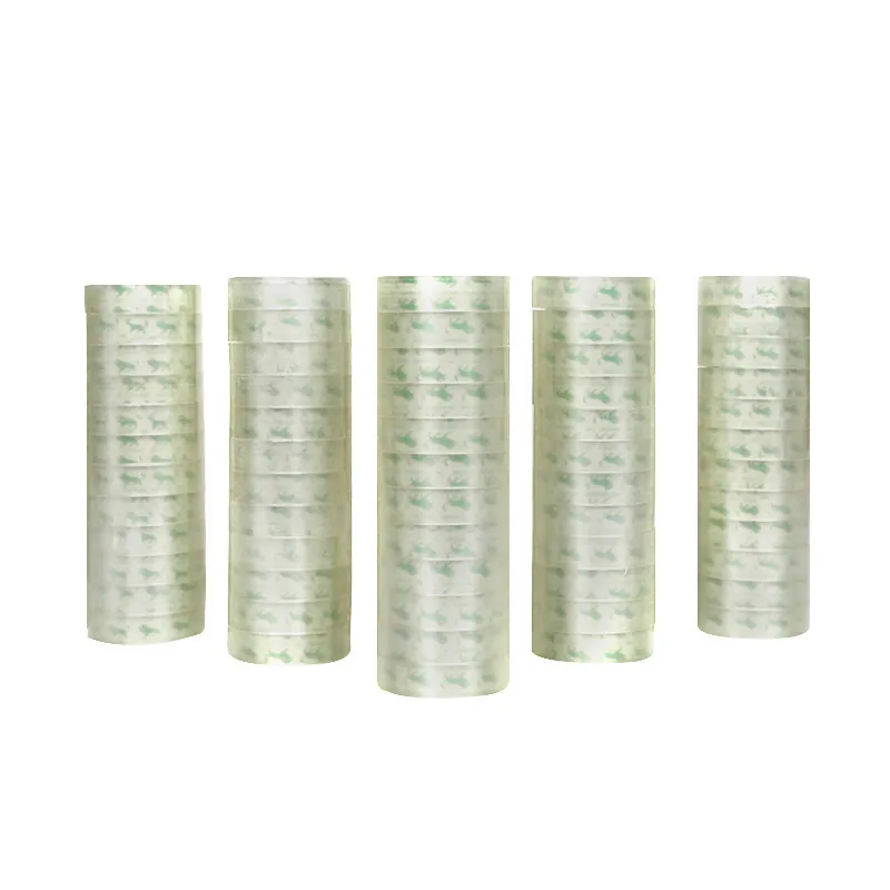 Transparent Stationery Tape Clear Adhesive Tape For Office And School Document Sealing And Daily Package Tying Roll