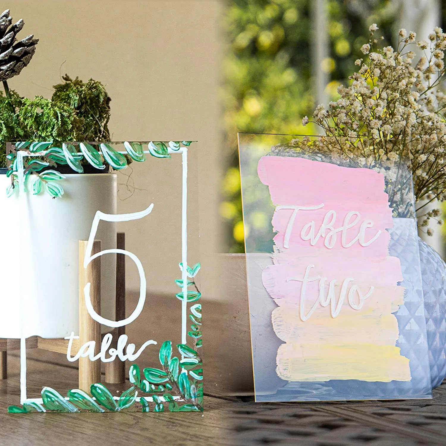 Transparente Acryl Fotorahmen Ersatztafel DIY Klare Bio-Glasscheibe Für Malerei Memo Board Heimdekoration