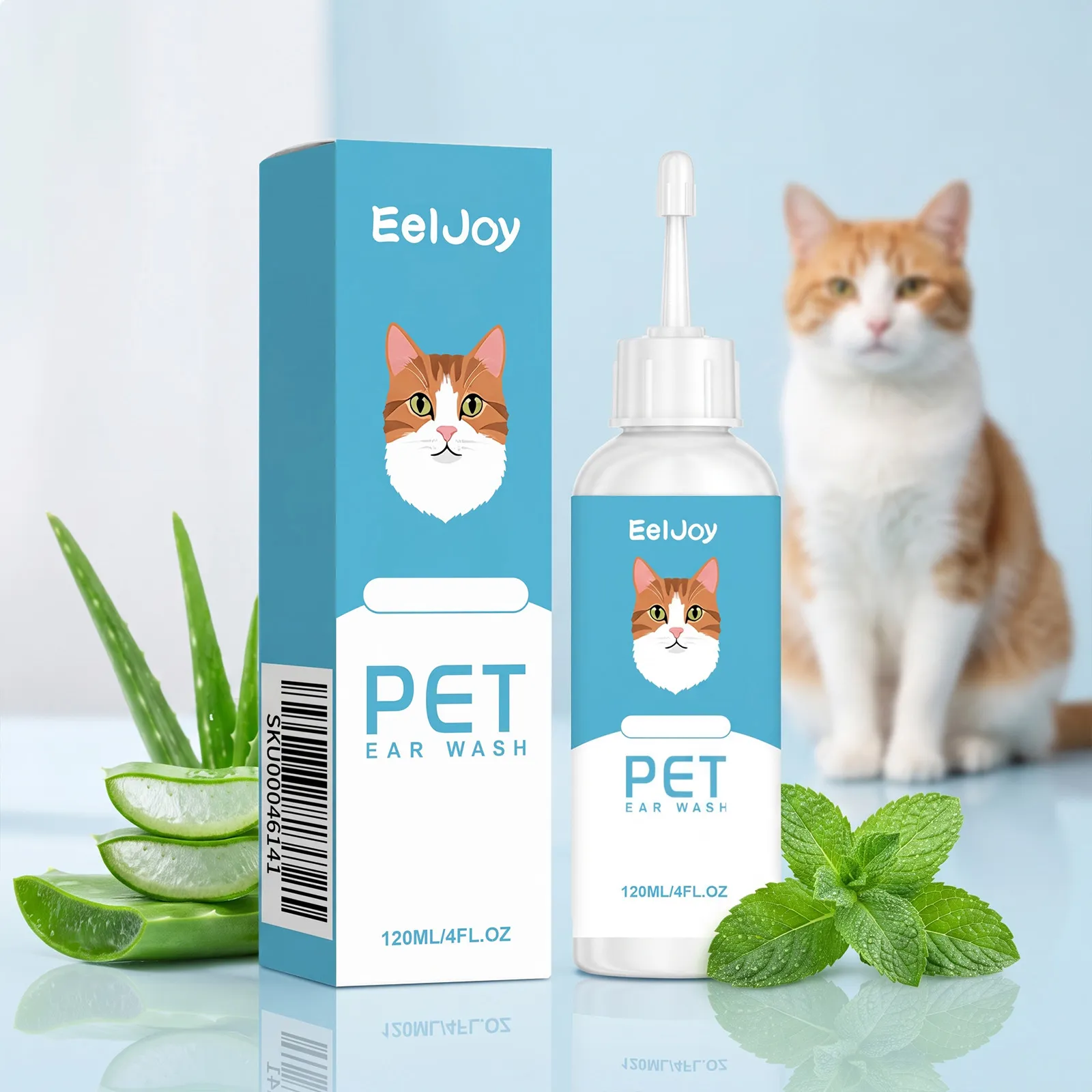 Pet Ear Cleaner Liquid Gentle Earwax Remover And Odor Eliminator Ear Care Solution For Cats And Dogs Universal