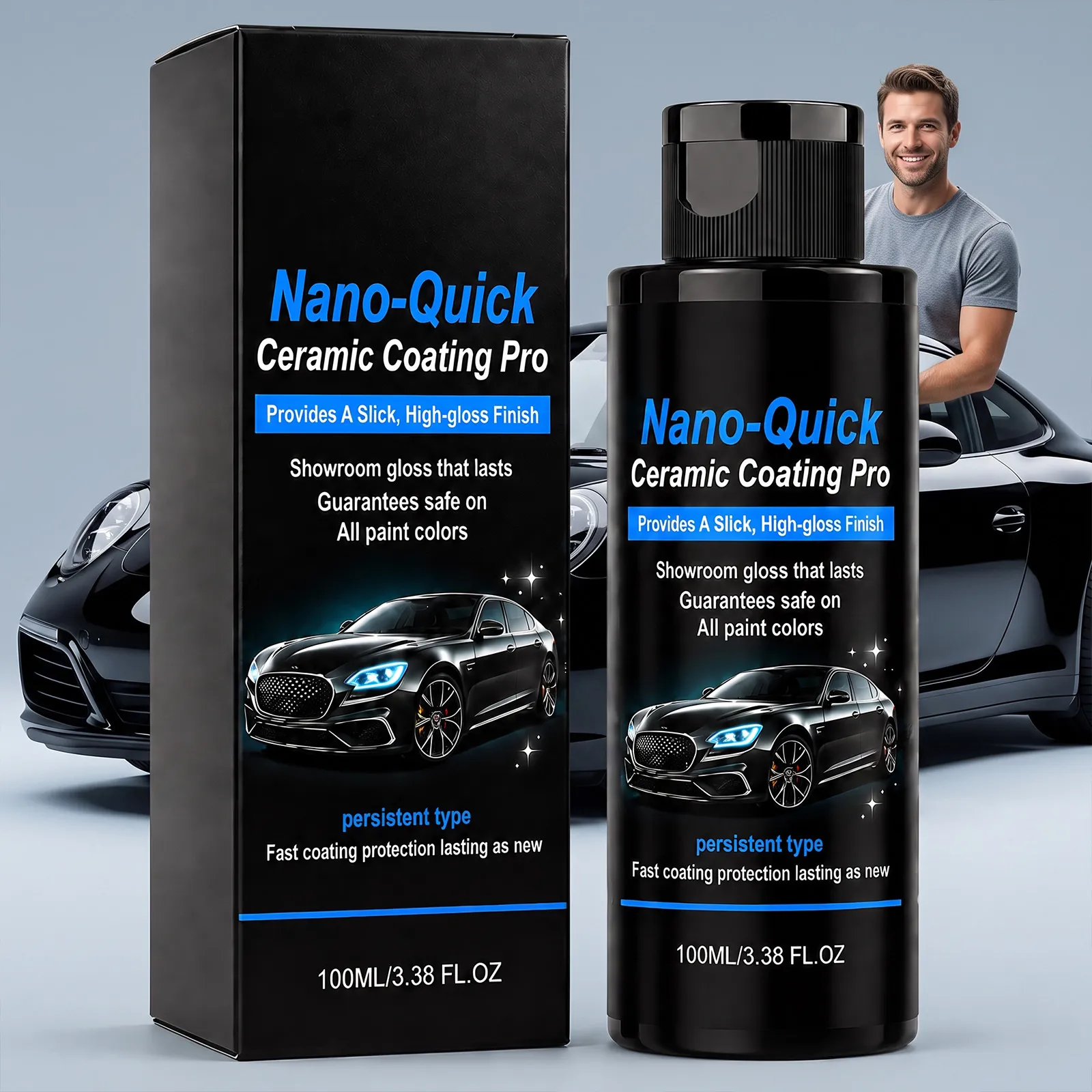 Spray De Revestimiento Cerámico Nano Para Pintura De Coche Pulido Hidrofóbico Sellador Protección Brillo Cuidado De Auto