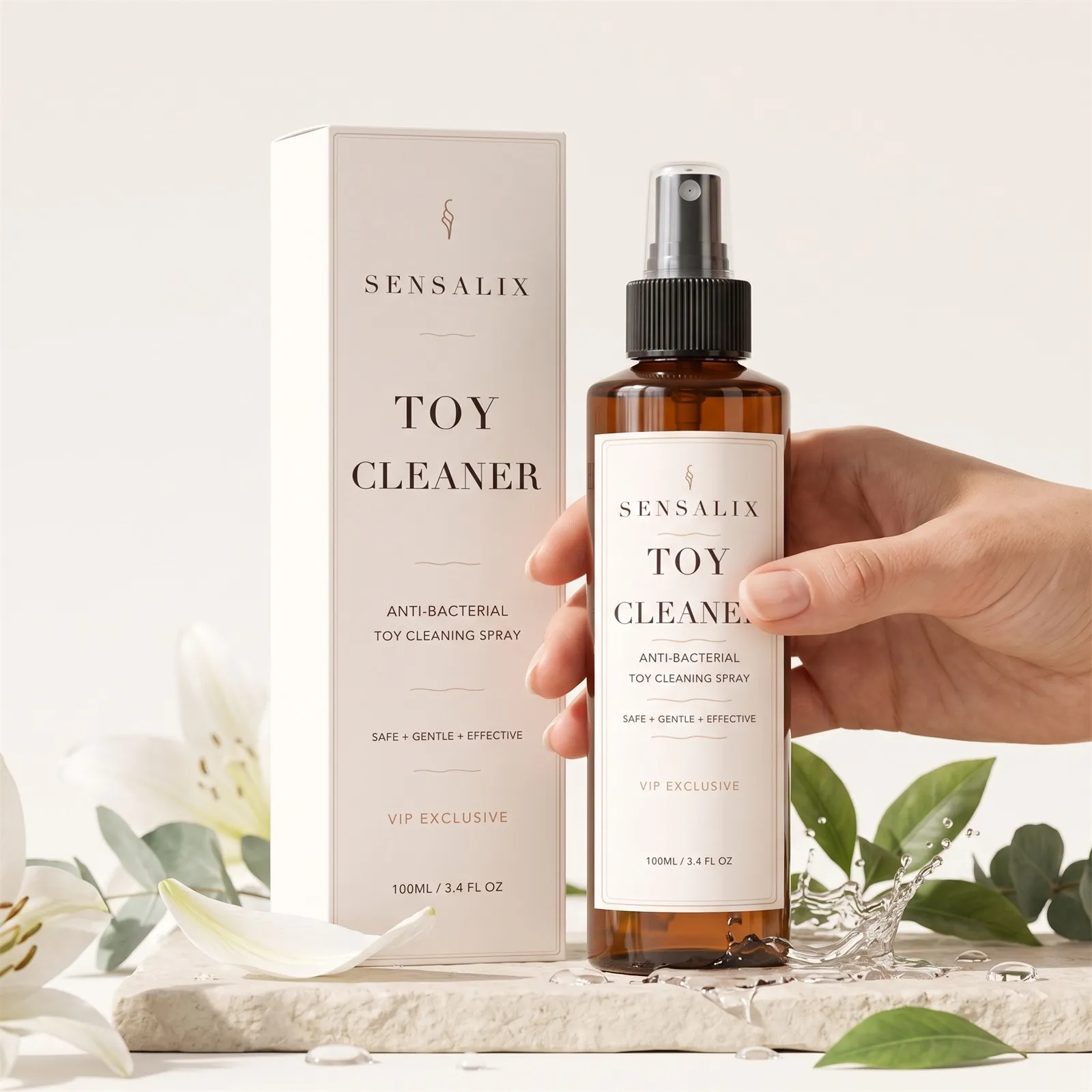 Spray Nettoyant pour Jouets pour Adultes Formule Douce Élimination des Taches Nettoyant de Surface Soin d'Entretien Quotidien